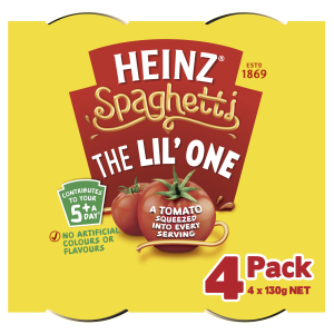  Heinz® Spaghetti The Lil' One Multipack 4x130g 