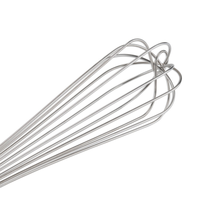 16-inch stainless steel French whip with nylon handle