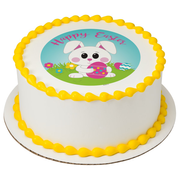 Happy Easter Bunny PhotoCake® Edible Image®