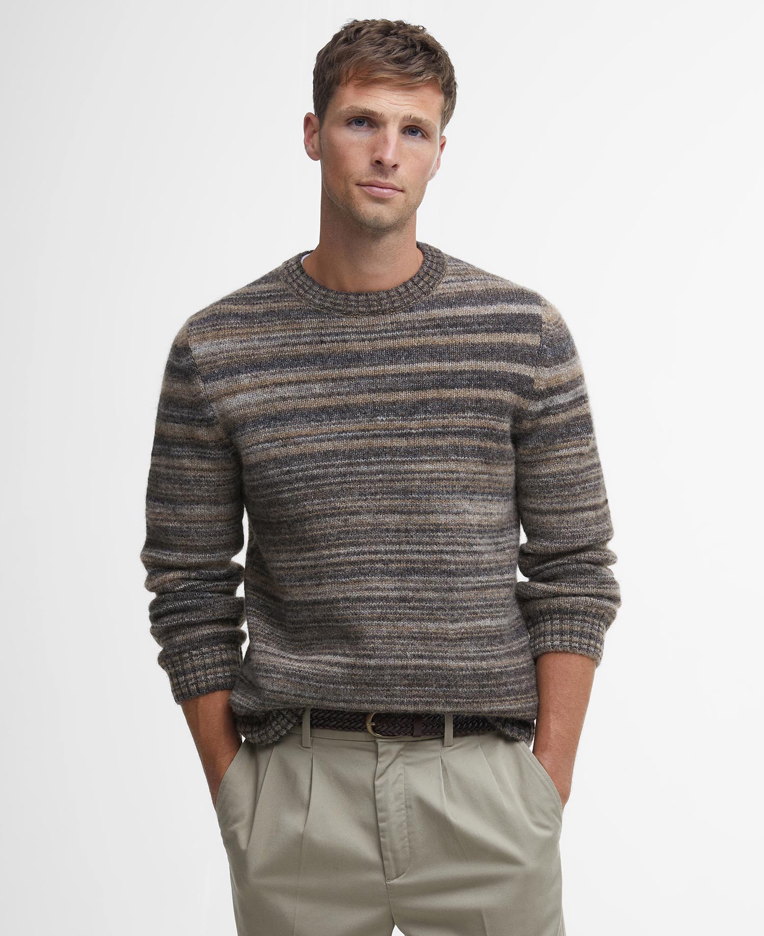 Pateley Striped Crew Neck Jumper image number 0