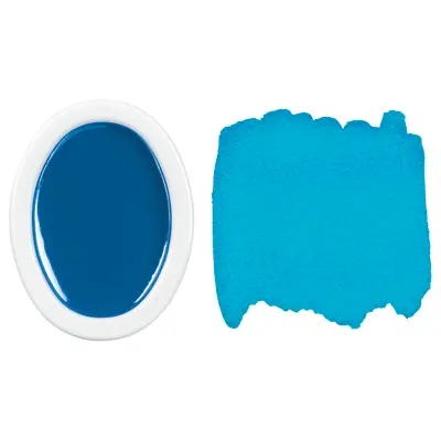 Prang Oval Pan Watercolor Refill, Turquoise Blue, 12 Count