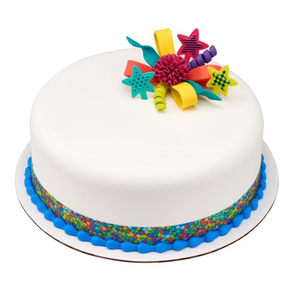 Multi-Colored Burst Assortment Gum Paste Layon