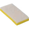 Hillyard, Trident, Light Duty Scouring Sponge, Rectangle, 3.18"x6.25", White