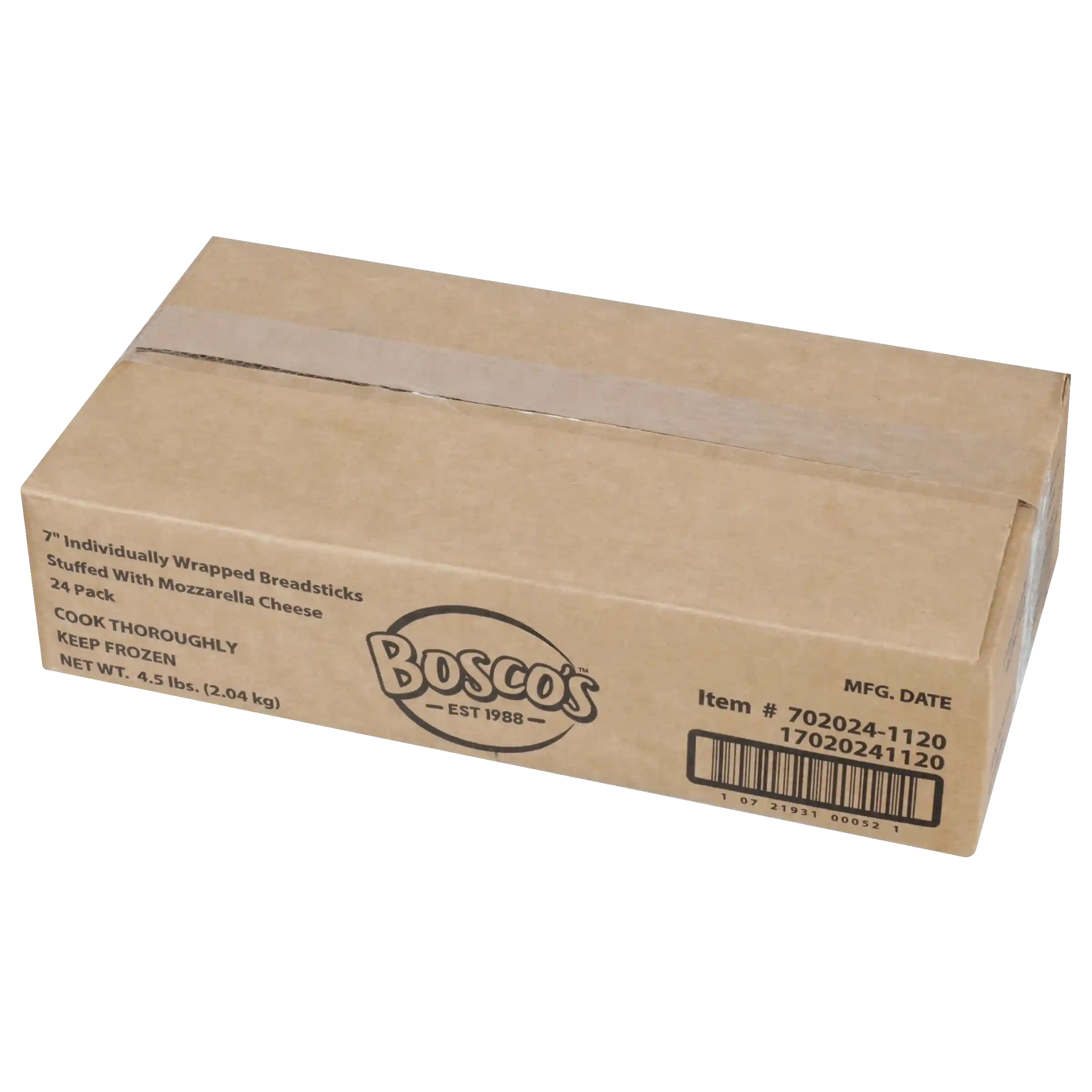 Bosco® Individually Wrapped 7 Inch Mozzarella Cheese Stuffed Breadsticks_image_41