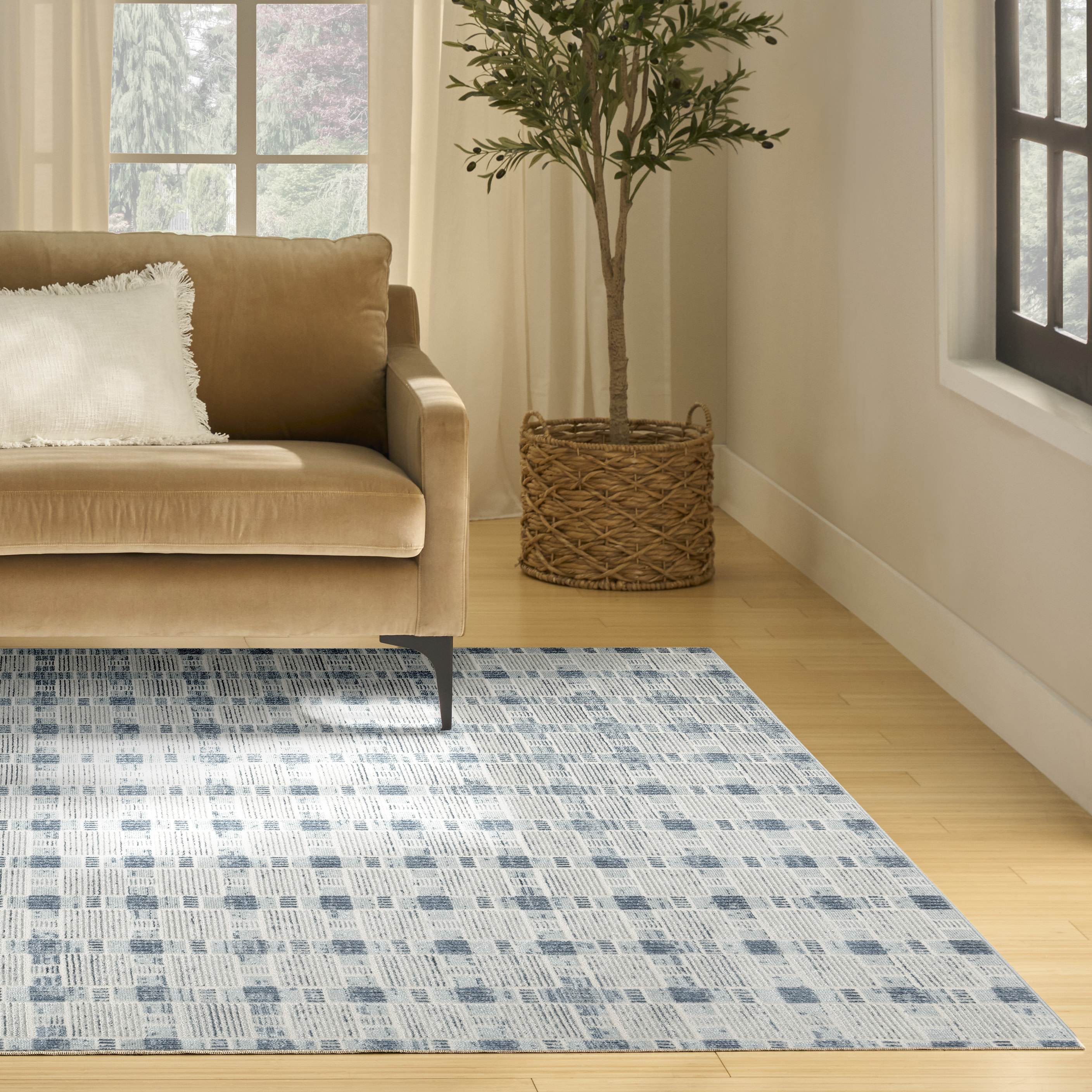 Nourison Nordic 8' x 10' Blue Modern Indoor Rug