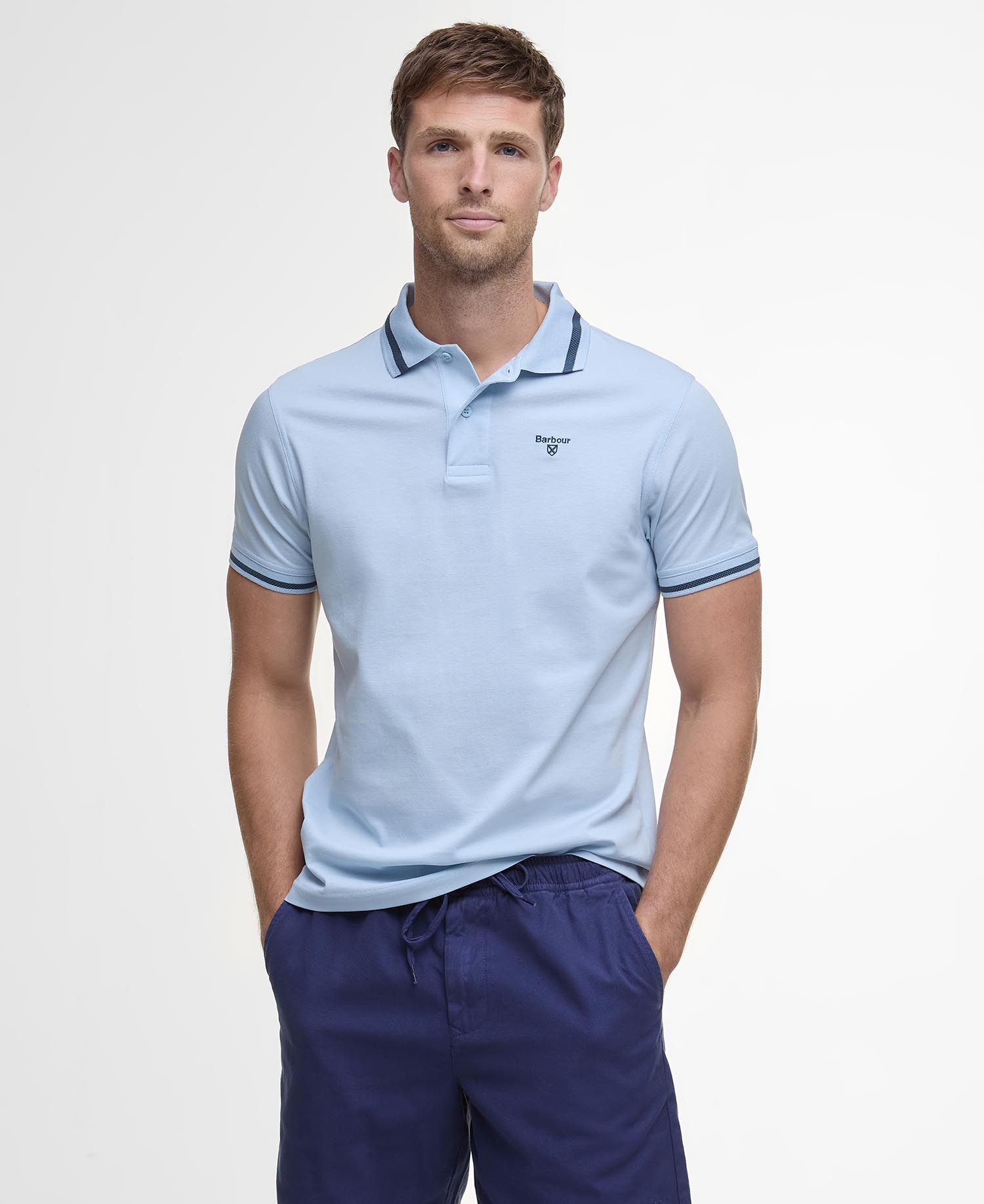Washed Oxford Relaxed Shorts image number 3