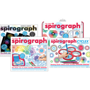 Spirograph&reg; Original, Cyclex, Scratch & Shimmer and Design Tin Sets