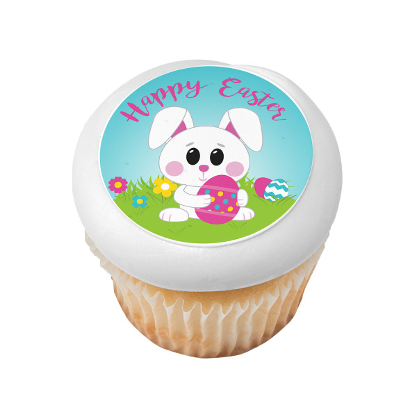 Happy Easter Bunny PhotoCake® Edible Image®