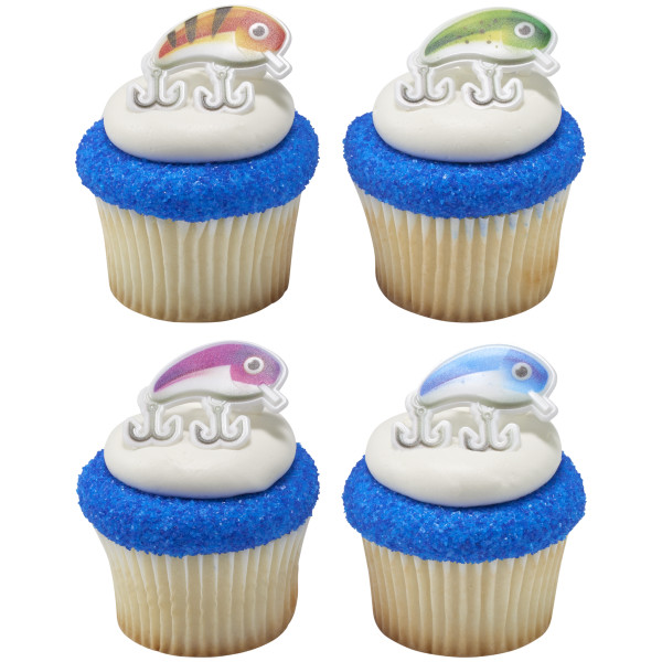 Fishing Lure Assortment Cupcake Rings