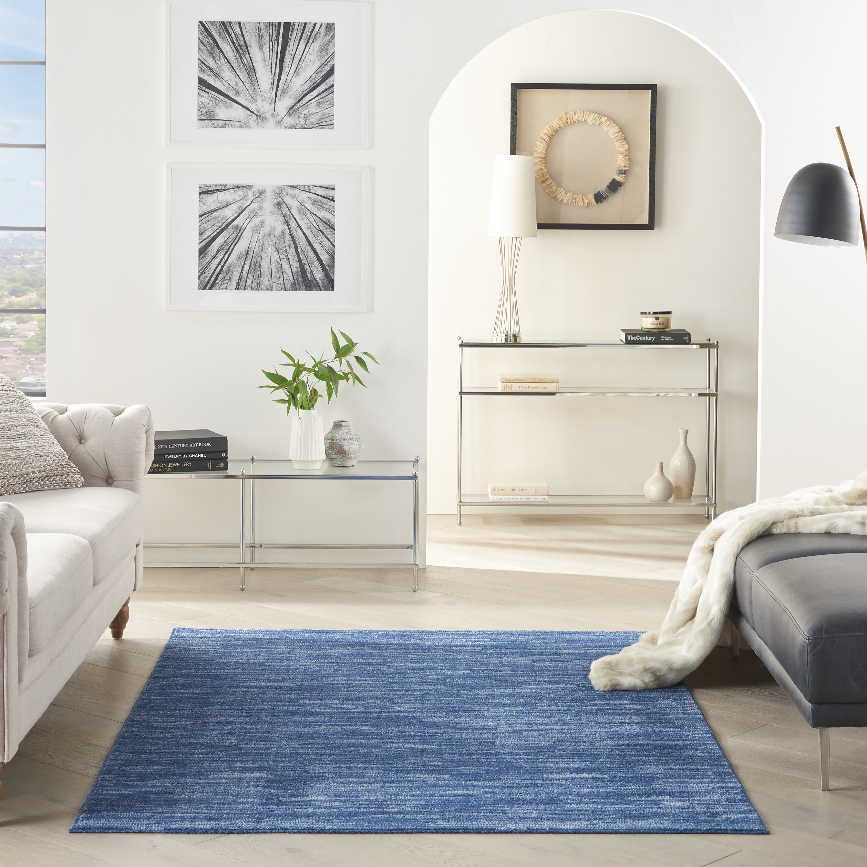 Nourison Nourison Essentials 5' x 8' Navy Blue Outdoor Rug