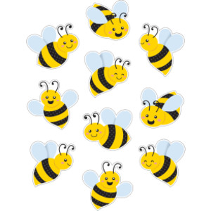 Buzzing Bees Accents, Pack of 30