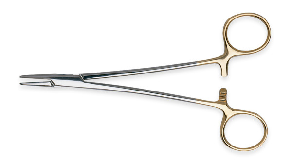 Henry Schein Crile Wood Needle Holder Tungsten Carbide Tips, 6"