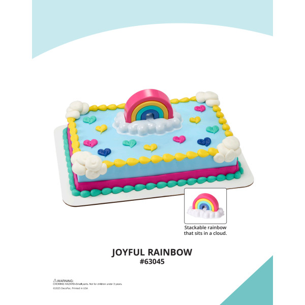 Joyful Rainbow The Magic of Cakes® Icing Only Page