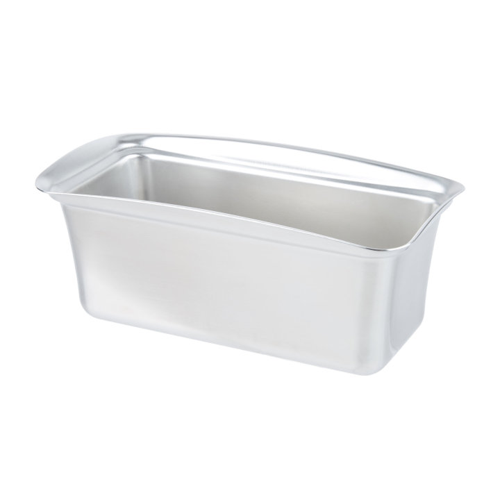 2.5-quart Miramar® contemporary stainless steel third-size food pan