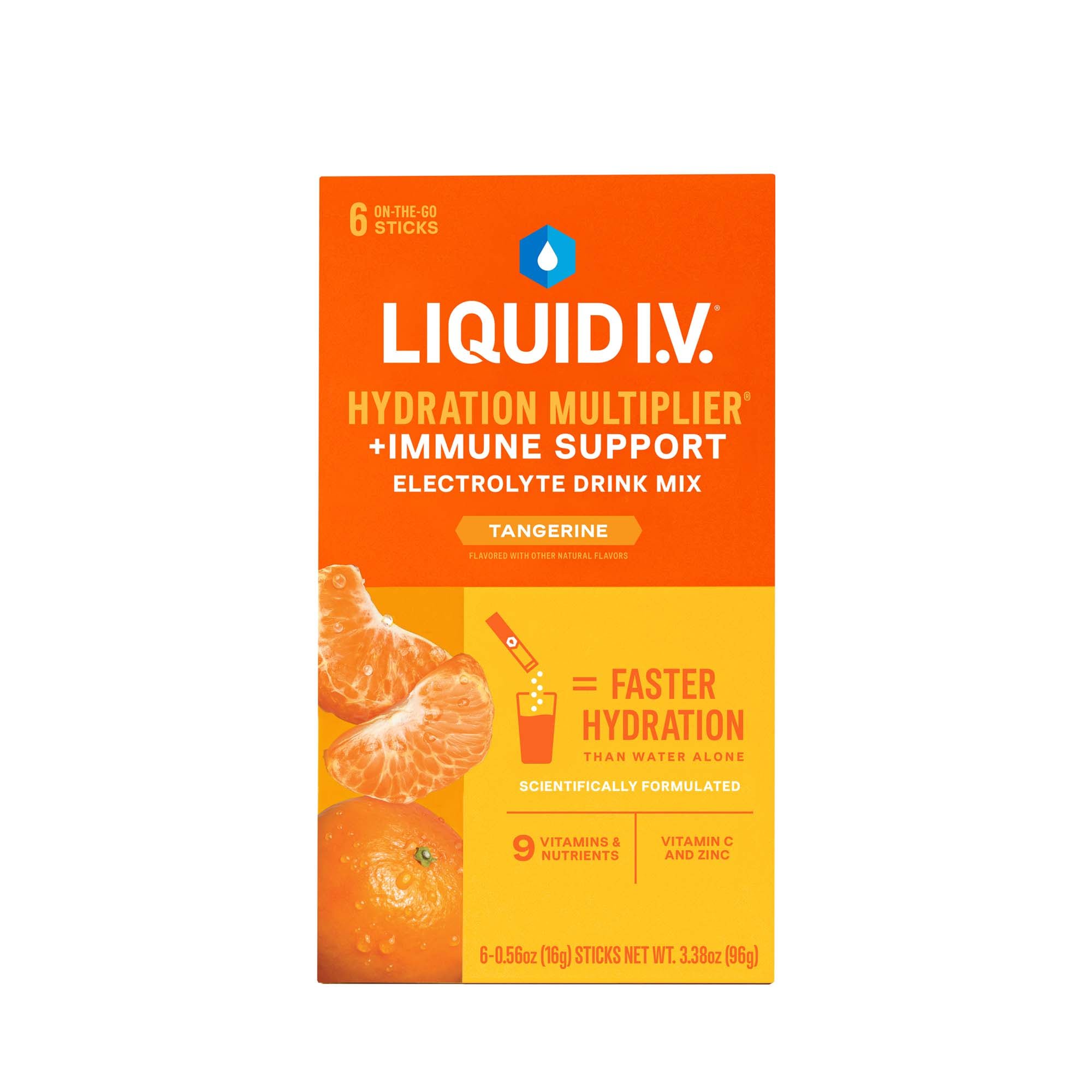 The LIV Group Inc LIQUID IV, PDR IMMUNE TANGERINE (6/BX 12BX/CS)
