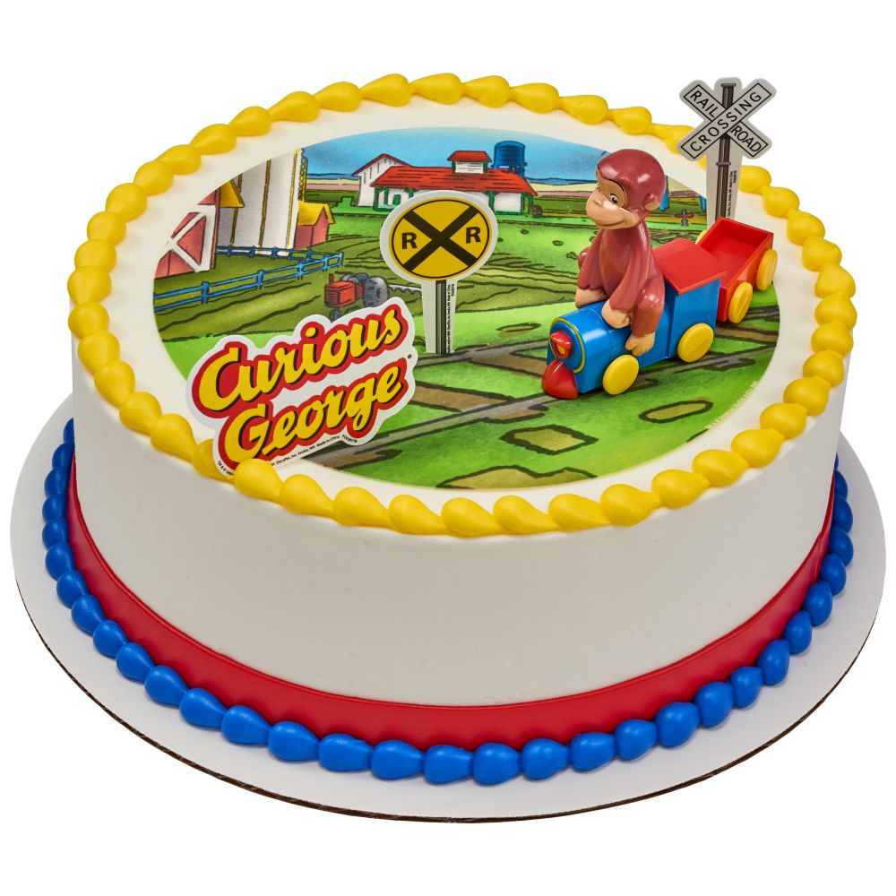 Image Cake Curious George® Train