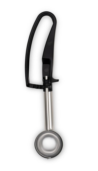 1.13-ounce extended-length disher with black squeeze handle