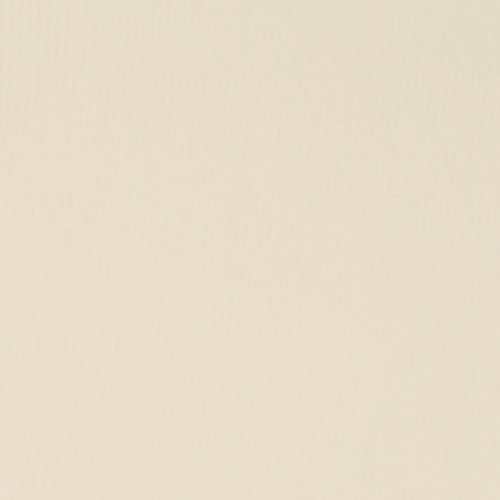Square plain fabric sample in natural cream .