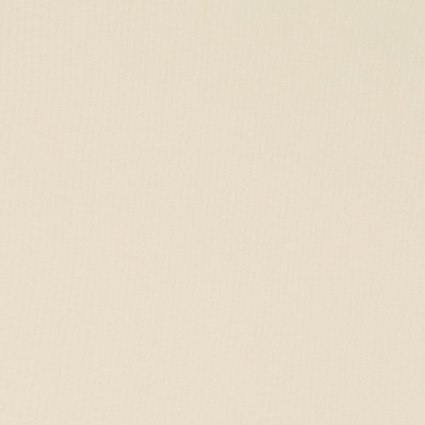 Square plain fabric sample in natural cream .