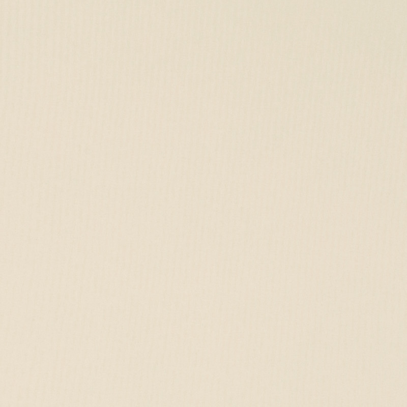 Square plain fabric sample in natural cream .