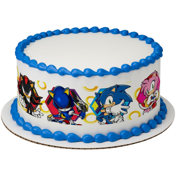 Sonic Let's Roll PhotoCake® Edible Image® Strips