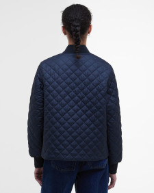 Reyna Quilted Bomber Jacket Dark Navy