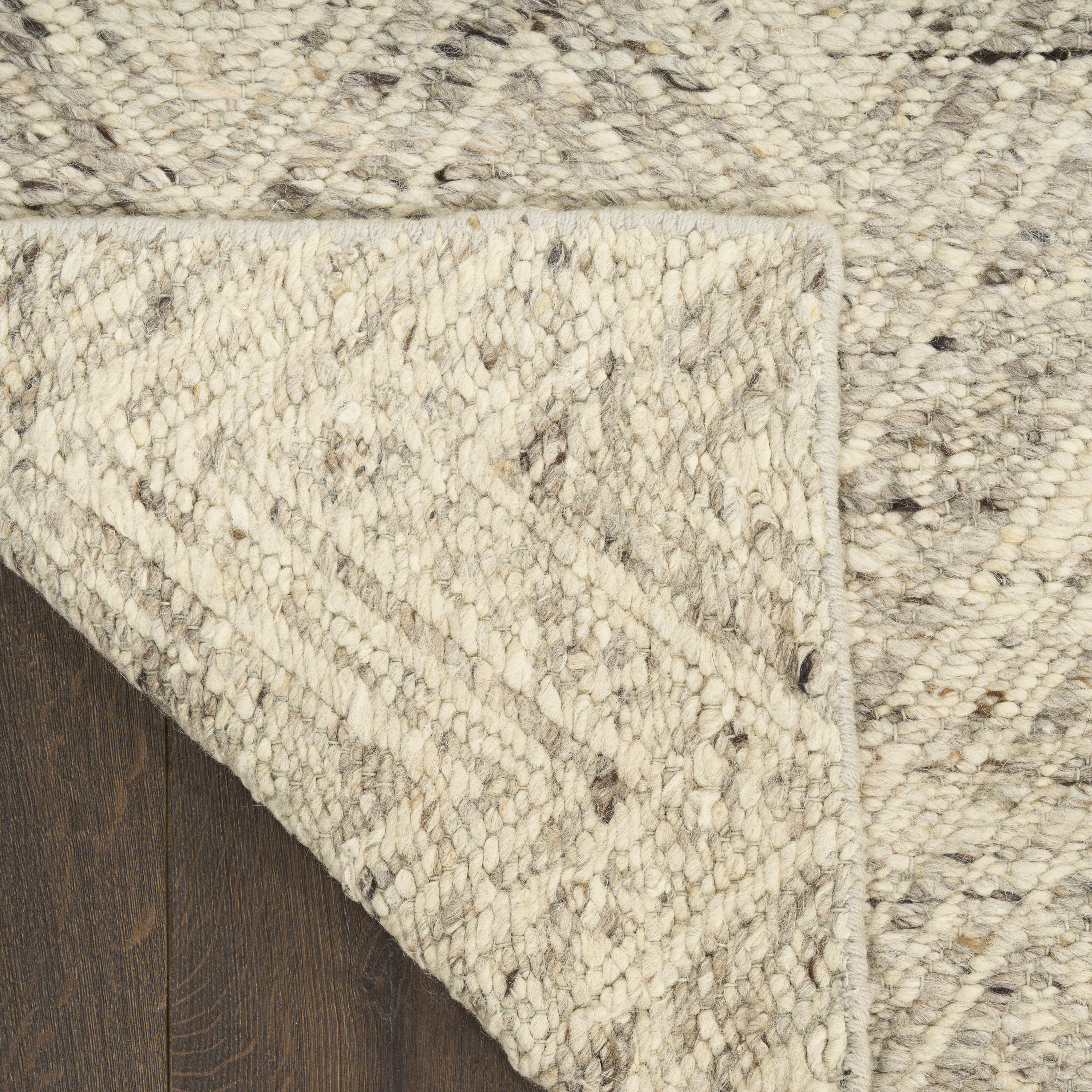 DKNY Pure Purl 5'3" x 7'3" Grey Ivory Modern Indoor Rug