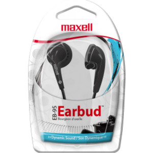 Budget Stereo Earbuds, Black
