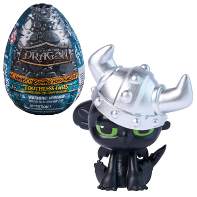 Dreamworks Dragons, Toothless Tales Collectibles, 1 Collectible Dragon Figure with Dragon Egg for Ages 4 and up