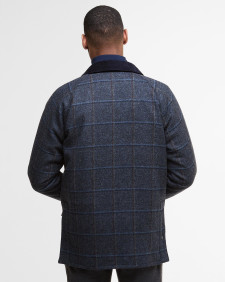 Giacca in lana Bedale con motivo a scacchi Blue