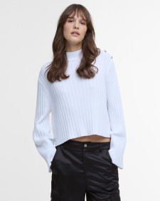 Della Cropped Jumper Classic White