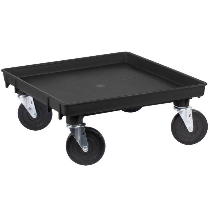Traex® recycled rack dolly in black