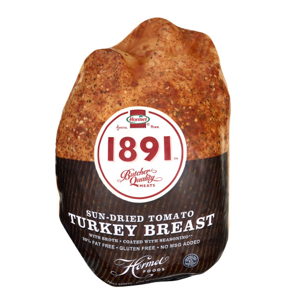 HORMEL(r) Turkey, Sundried Tomato, 3 pc . C1N1 - Front No Plunge In Package (Hi Res)