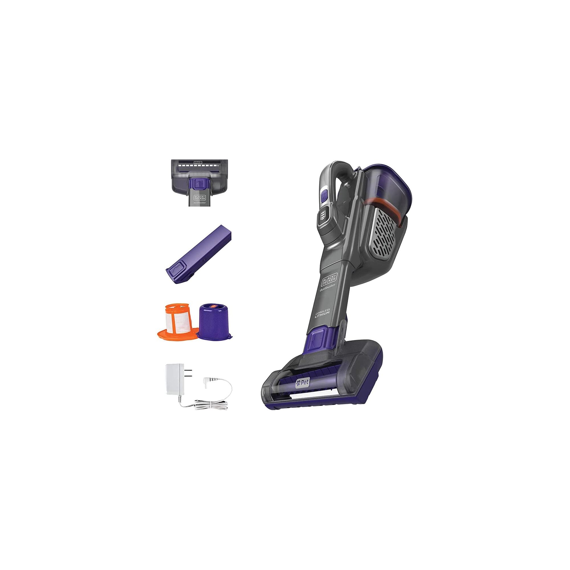 Kit contents for the BLACK+DECKER dustbuster