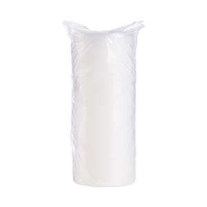 Dart, Plastic Lids for Foam Cups, Bowls and Containers, Flat, Vented, Fits 6-32 oz, Translucent