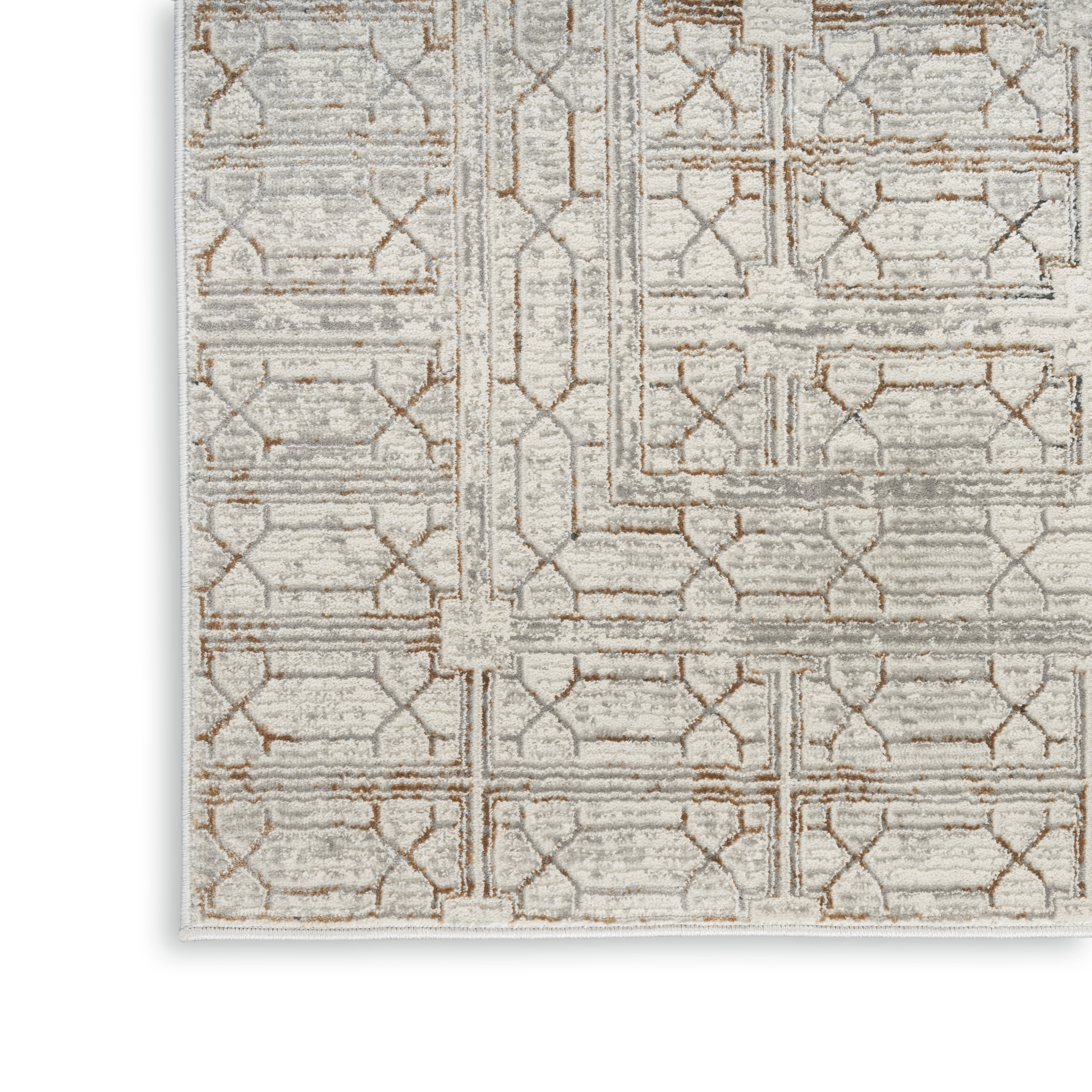 Nourison Desire 3'11" x 5'11" Ivory Beige Modern Indoor Rug