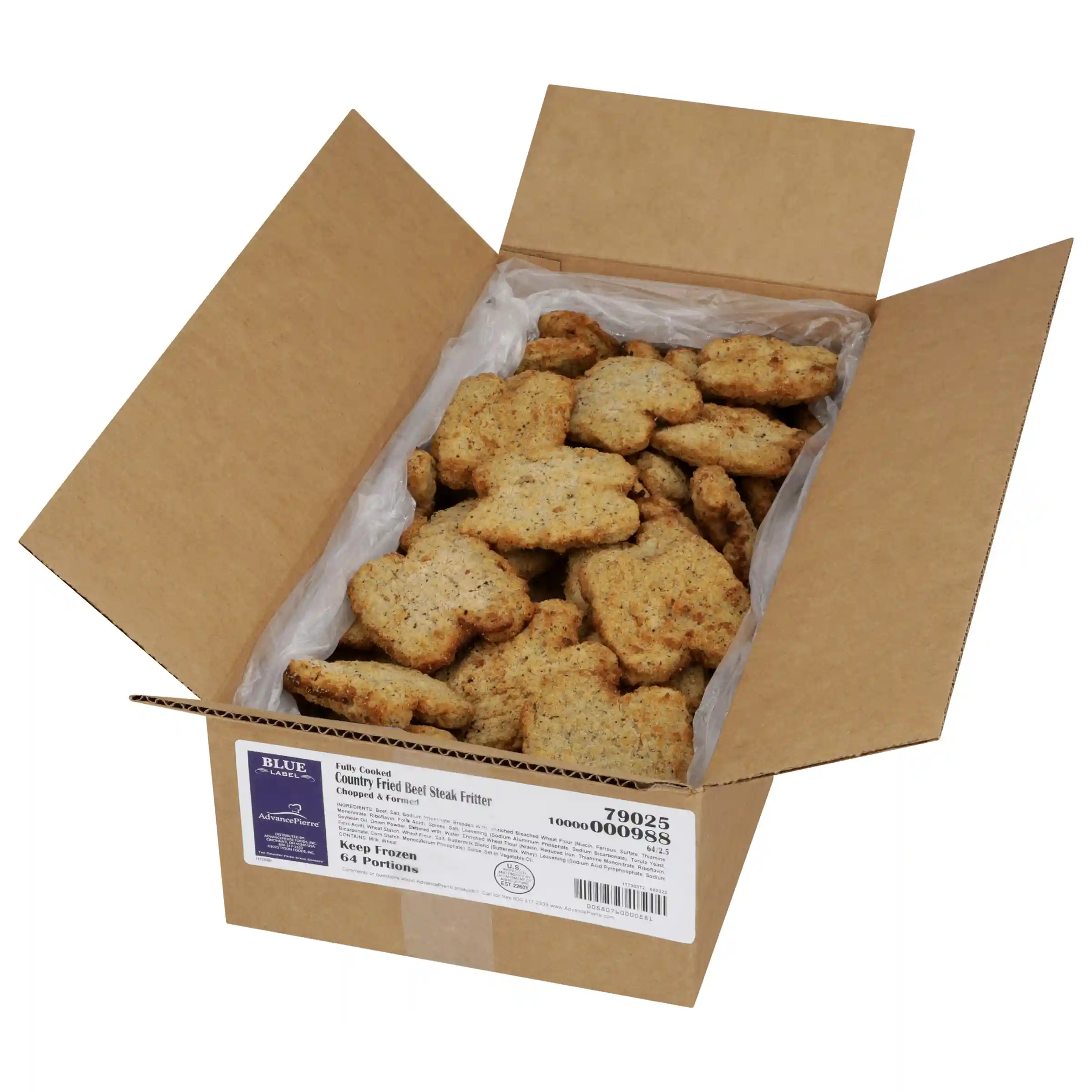 AdvancePierre™ Blue Label Fully Cooked Breaded Country Fried Beef Steak Fritters_image_4