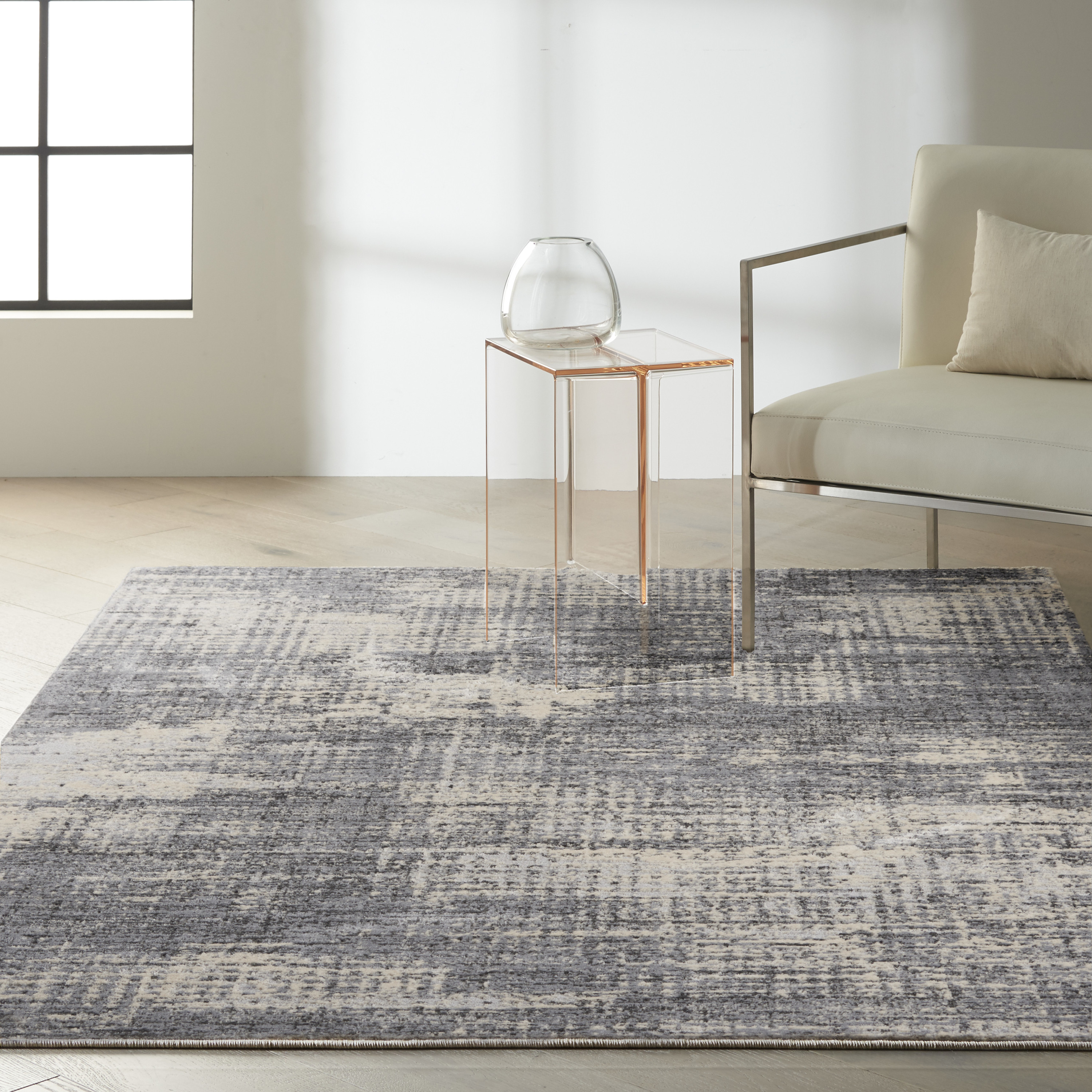 Calvin Klein CK950 Rush 4' x 6' Grey Beige Modern Indoor Rug