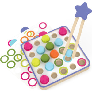Pattern Matching Puzzle Wooden Color & Counting Board