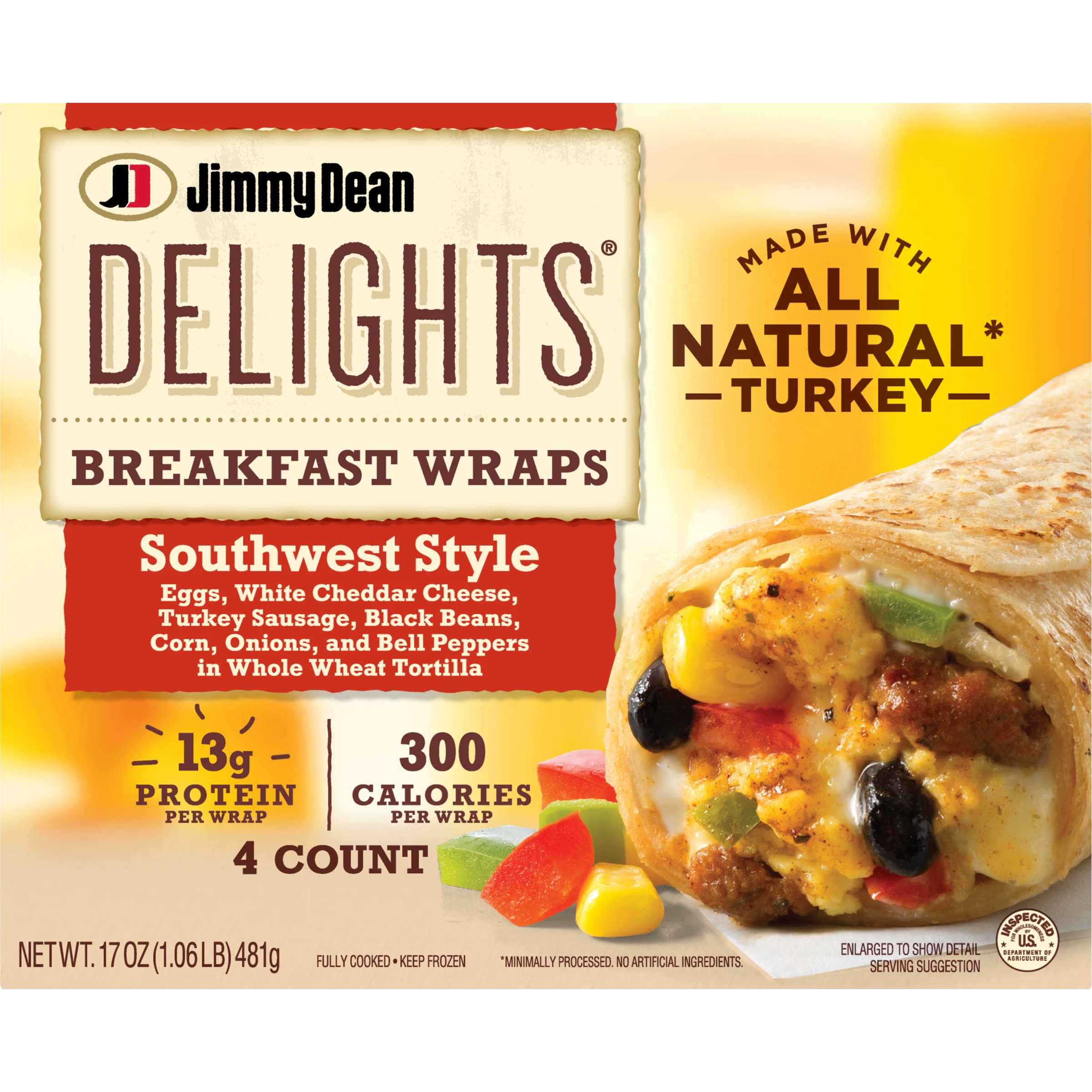 Delights Southwest Style Breakfast Wraps