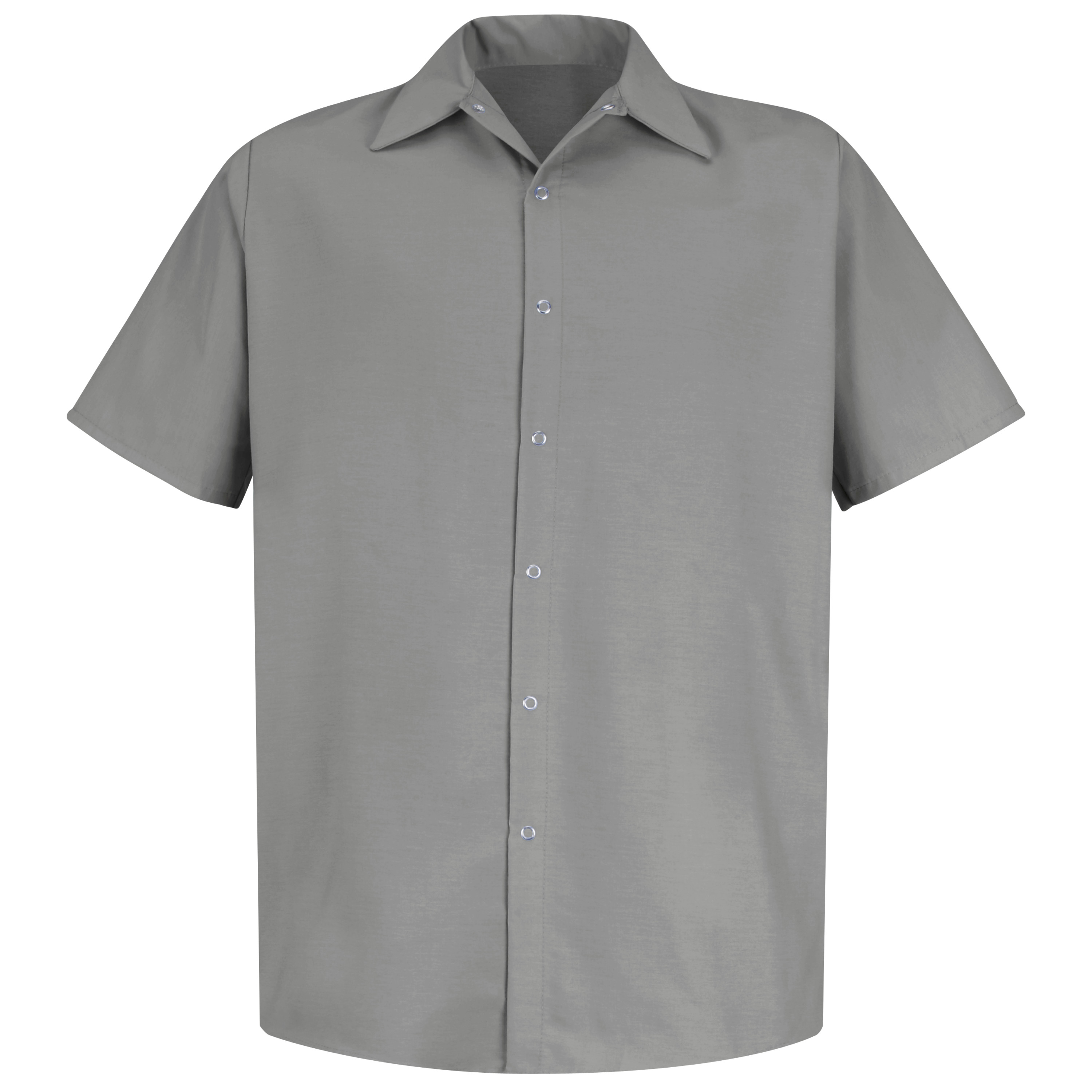 Red Kap Men's Short Sleeve Specialized Pocketless Work Shirt - Picture 6 of 11