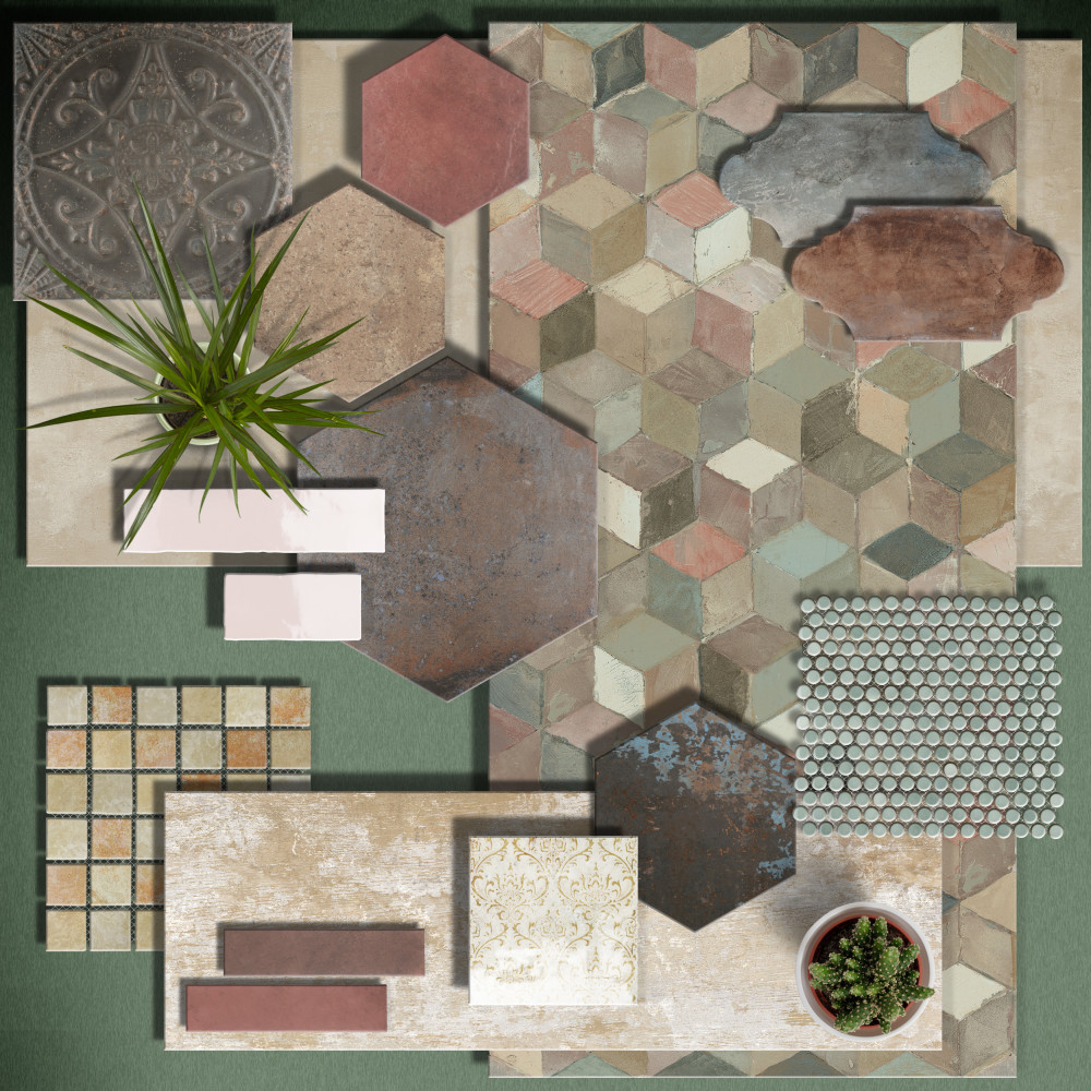 Milano Decor Daman Beige 7-7/8 in. x 7-7/8 in. Ceramic Wall Tile