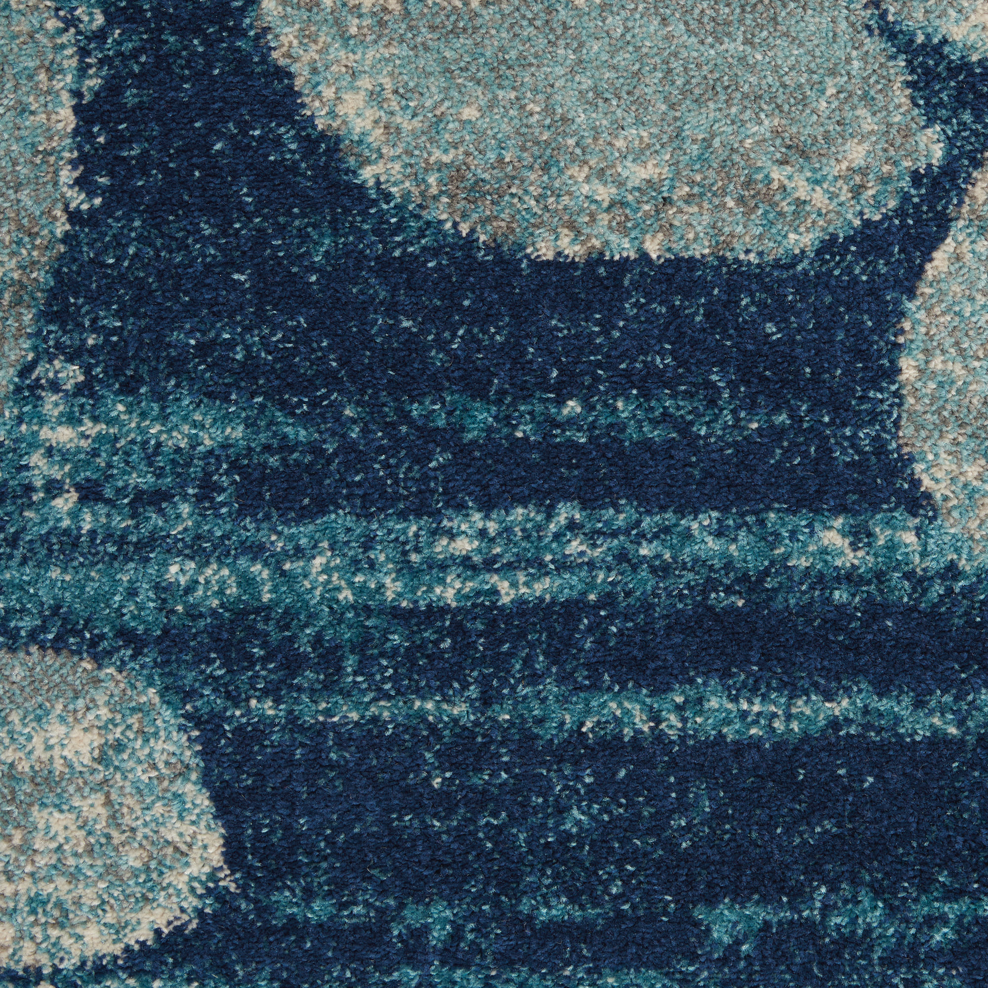 Nourison Tranquil 6' x 9' Navy/Light Blue Farmhouse Indoor Rug