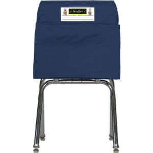 Large Chair Pocket Classroom Storage Organizer - 17 inch, Blue