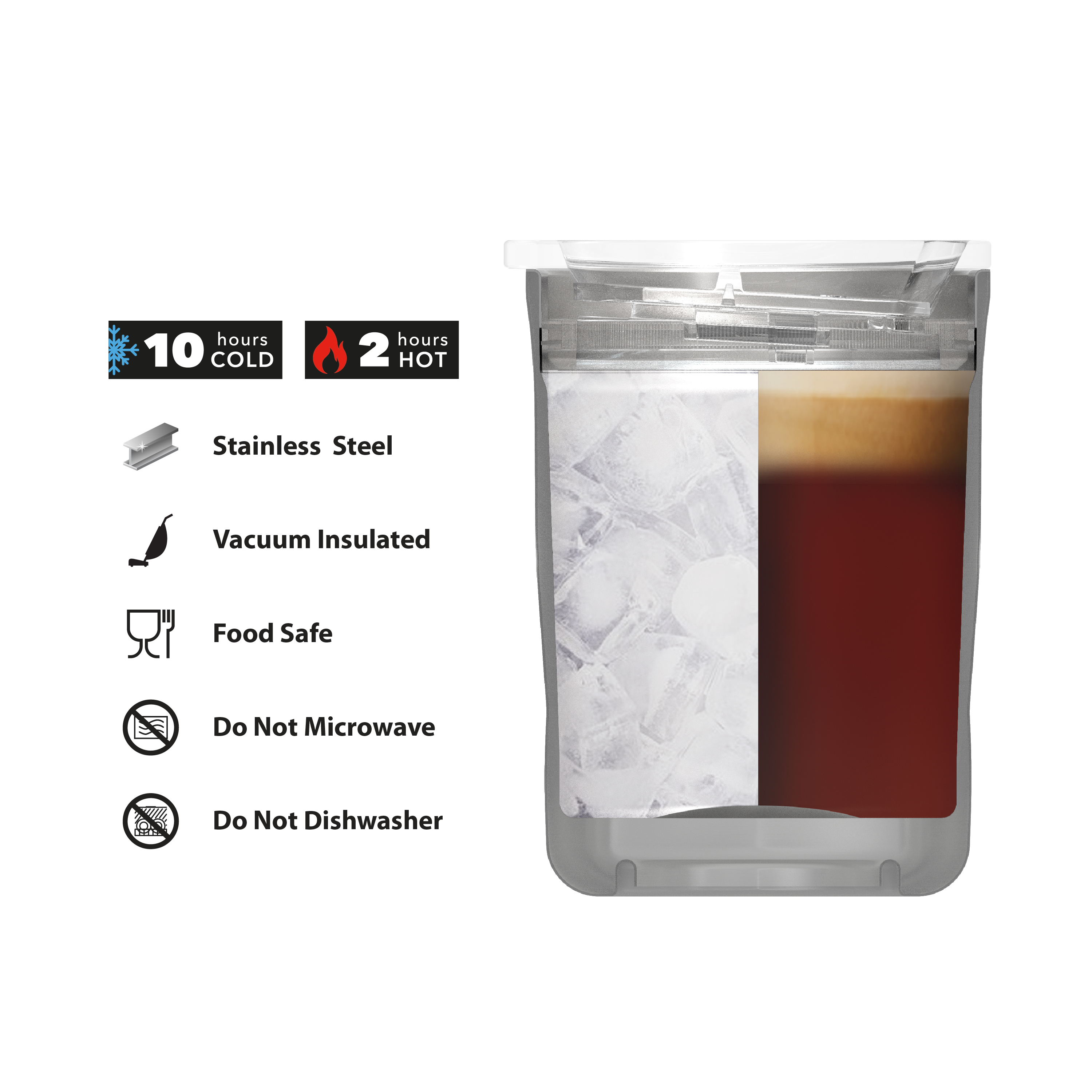 Fractal 13 ounce Vacuum Insulated Stainless Steel Tumbler, Light Gold
