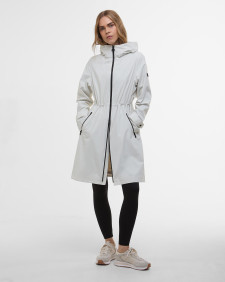 Kyra Longline Waterproof Jacket Silver Birch