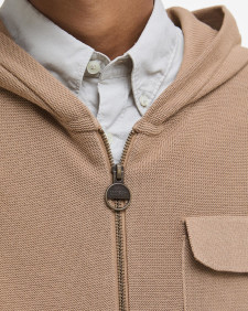 Barbour x TO KI TO Multi-Pocket Knitted Hoodie Cornstalk