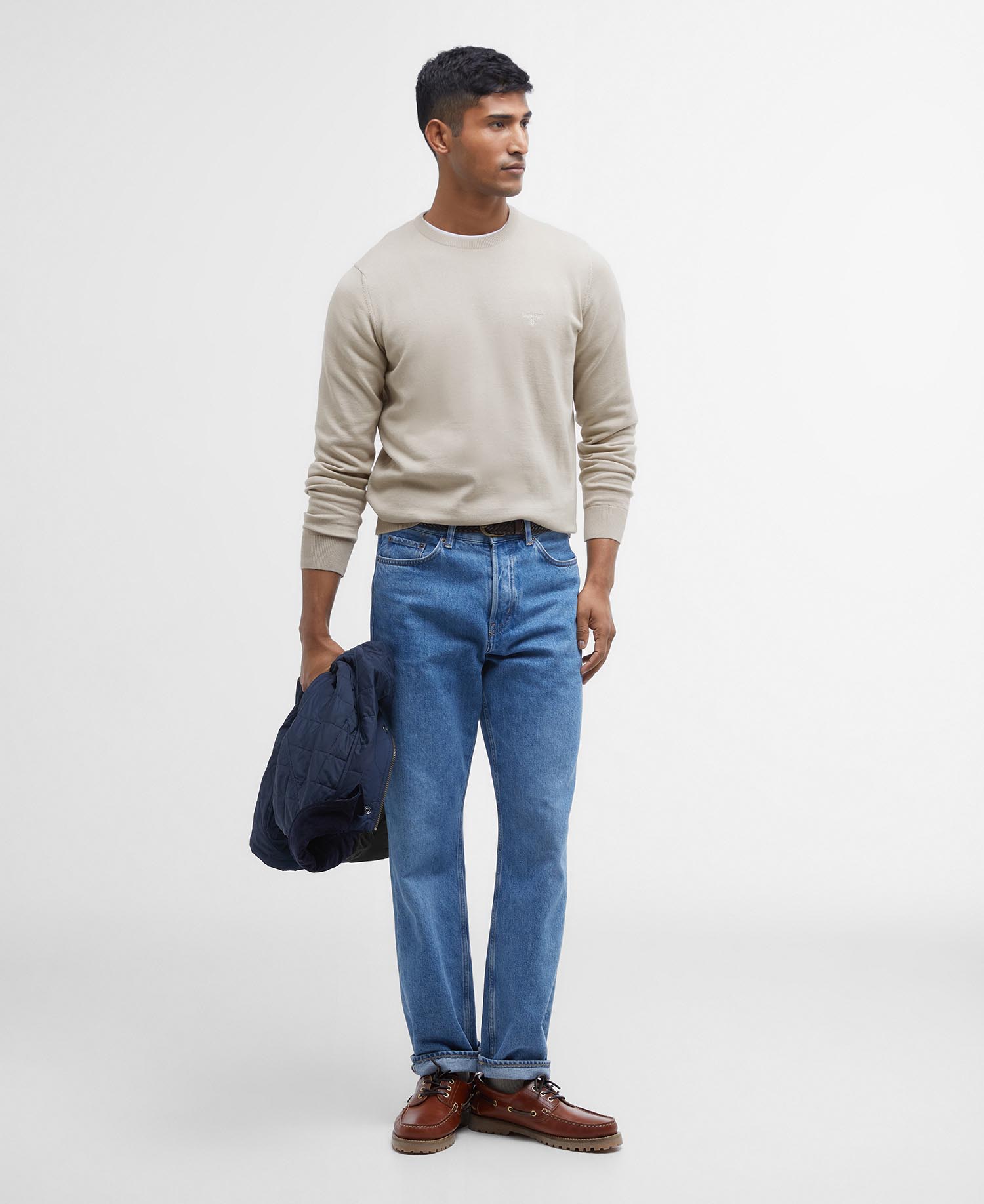 Maglione girocollo in cotone Pima image number 1