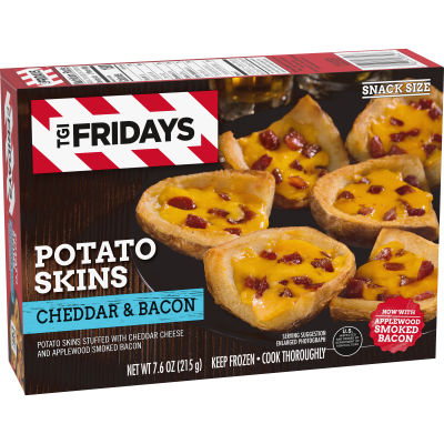 TGI Fridays Cheddar & Bacon Potato Skins, 7.6 oz Box
