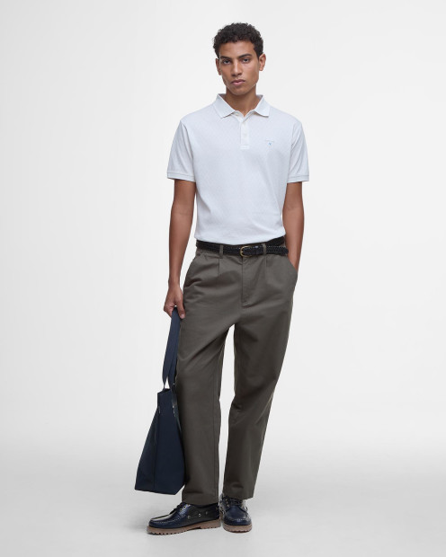 Sutton Tailored Polo Shirt Antique White